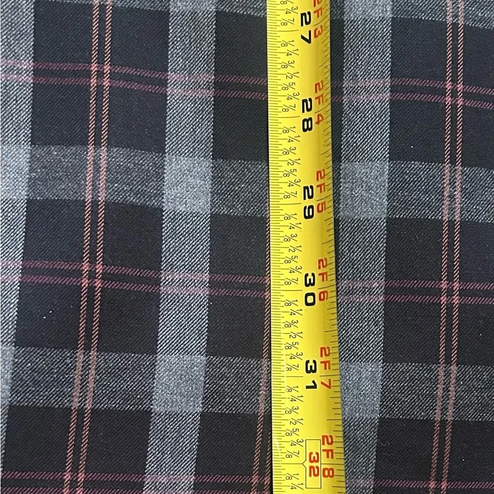 Stacy Adams Gray and Red Sport Coat Modern Plaid Design